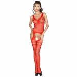 PASSION - WOMAN BS038 RED BODYSTOCKING ONE SIZE