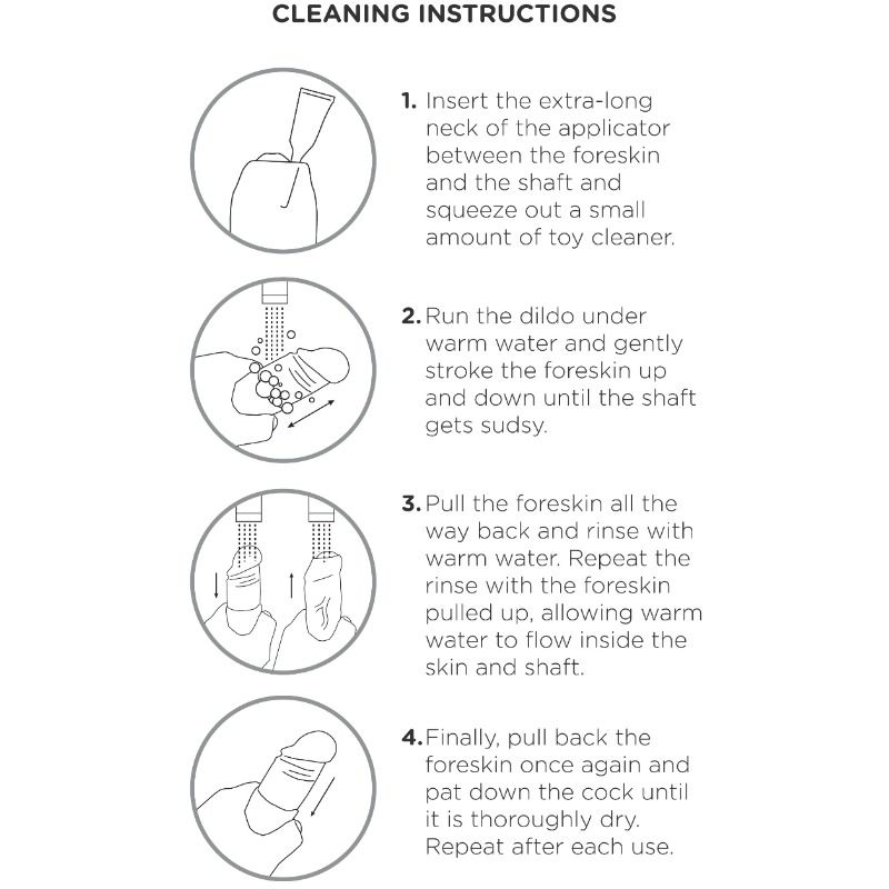 KING COCK - REALISTIC DILDO UNCUT FLESH 21 CM - Image 3