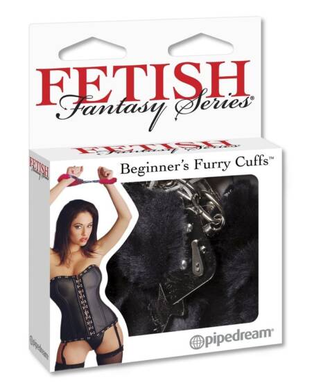 FETISH FANTASY SERIES - FURRY CUFFS BLACK