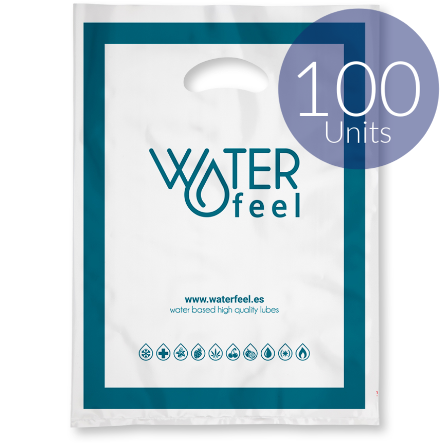 WATERFEEL - 100 LARGE PLASTIC BAGS 40 X 50 CM - Image 3
