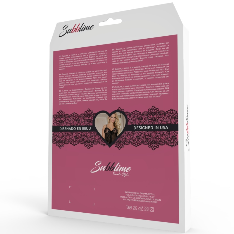 SUBBLIME - CORSET INTERLACED IN NECKLINE CORSET S/M - Image 5