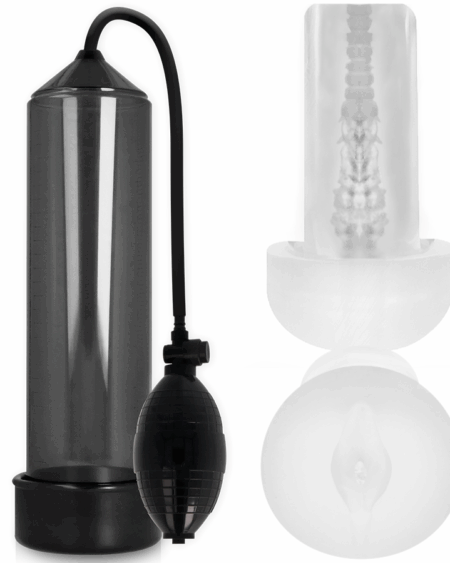 PUMP ADDICTED - RX3 BLACK WITH PLEASURE SLEEVE