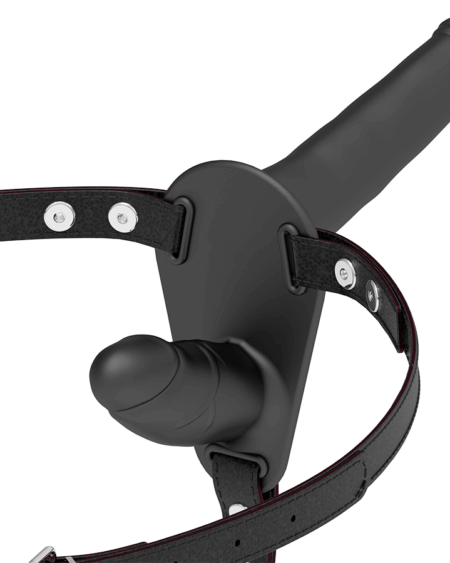 FETISH SUBMISSIVE HARNESS - BLACK DOUBLE PENETRATION