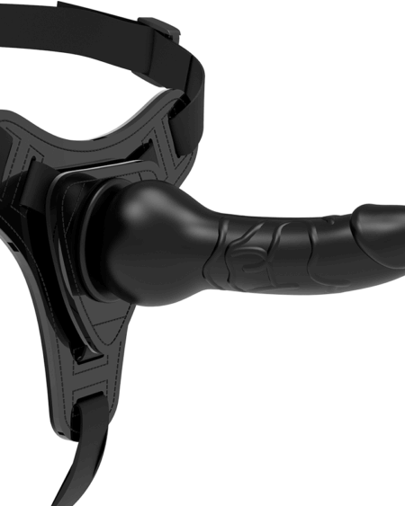 FETISH SUBMISSIVE HARNESS - BLACK SILICONE REALISTIC 16 CM