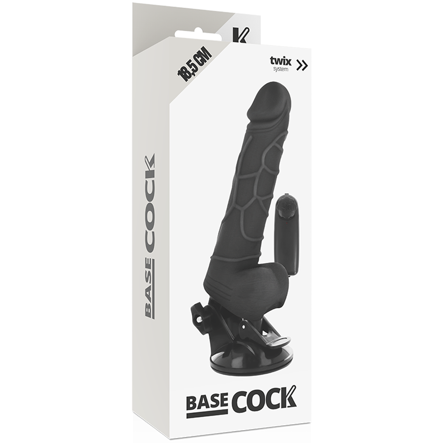 BASECOCK - VIBRADOR REALISTICO CONTROL REMOTO NATURAL 18.5 CM -O- 4CM - Image 4