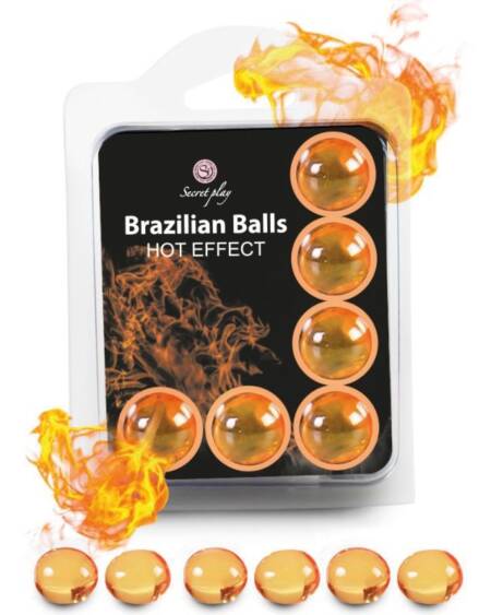 SECRETPLAY - SET 6 BRAZILIAN BALLS HEAT EFFECT
