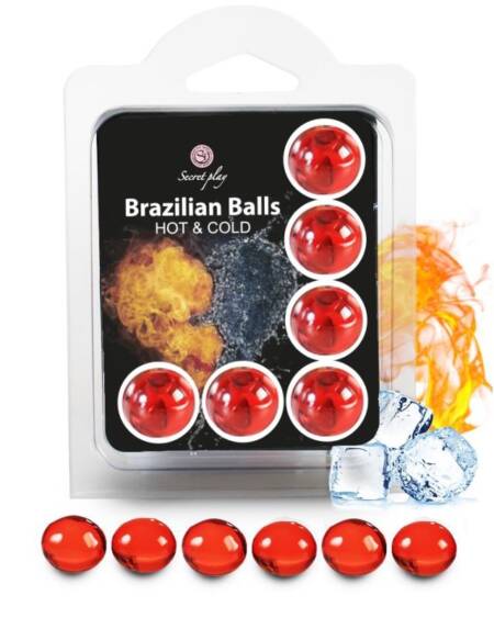 SECRETPLAY - SET 6 BRAZILIAN BALLS HOT AND COLD EFFECT