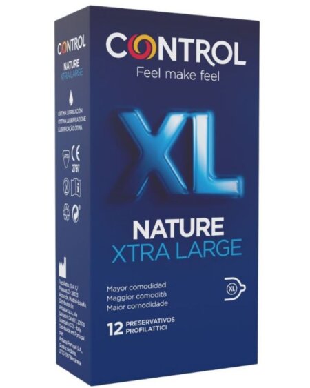 CONTROL - ADAPTA NATURE XL CONDOMS 12 UNITS