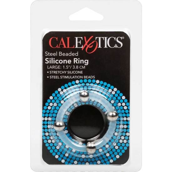 CALEXOTICS - STEEL BEADED SILICONE RING L - Image 3