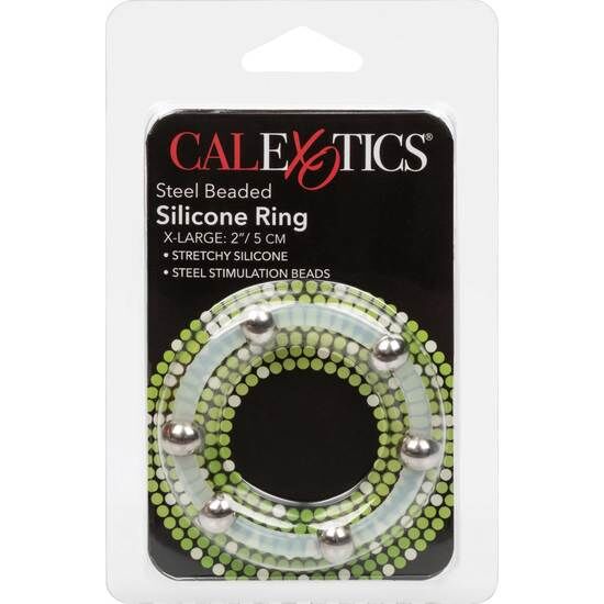 CALEXOTICS - STEEL BEADED SILICONE RING XL - Image 2
