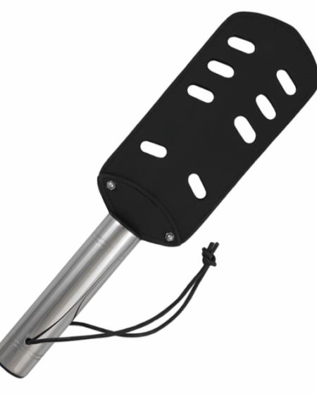 METAL HARD - THE PADDLE ORIGINAL LEATHER AND METAL - WITH HOLES