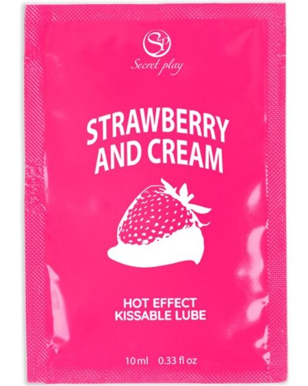 SECRETPLAY - SINGLE DOSE LUBRICANT STRAWBERRIES  CREAM 10 ML