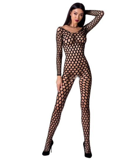 PASSION - WOMAN BS077 BODYSTOCKING ONE SIZE BLACK