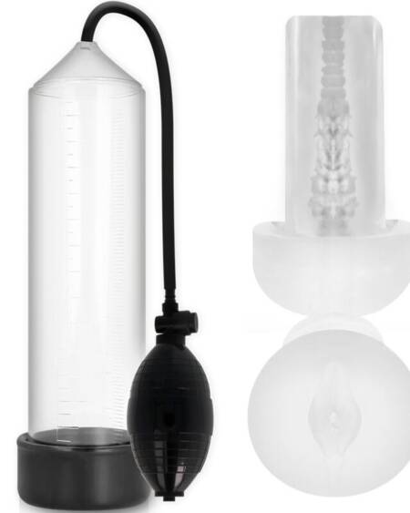 PUMP ADDICTED - RX3 TRANSPARENT WITH PLEASURE SLEEVE