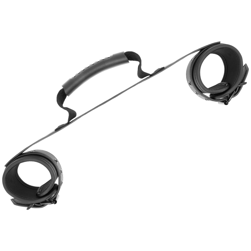 FETISH SUBMISSIVE - NOPRENE LINING HANDCUFFS WITH HANDLE - Image 5