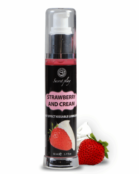SECRETPLAY - LUBRICANT 2-1 HEAT EFFECT STRAWBERRY  CREAM 50 ML
