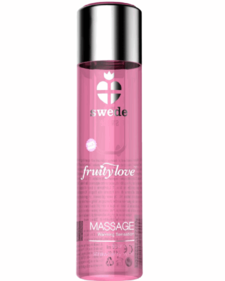 SWEDE - FRUITY LOVE WARMING EFFECT MASSAGE OIL SPARKLING STRAWBERRY WINE 120 ML